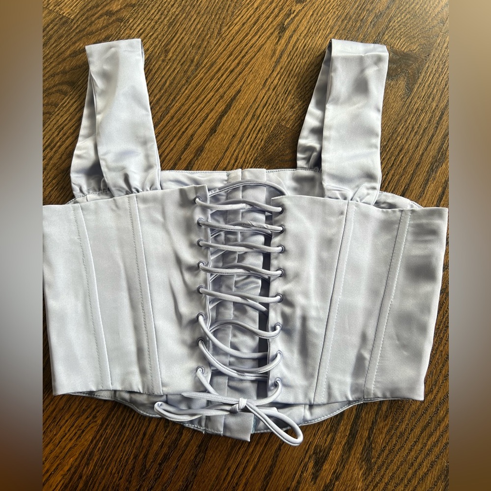 Danielle Guizio satin Lavender Corset